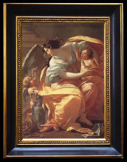 framed  Simon  Vouet Allegory of Wealth, Ta093